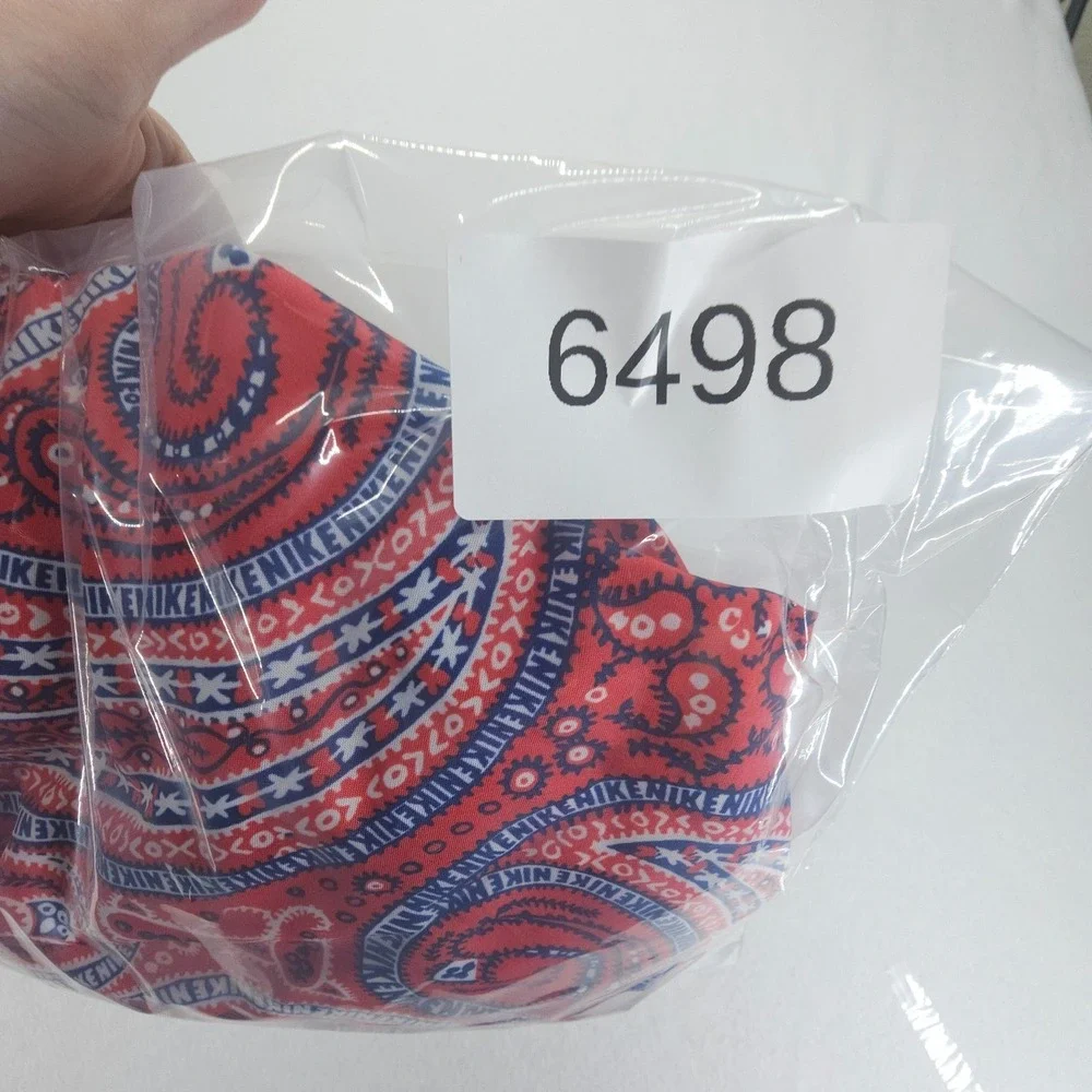 Nike Shorts Womens Large Red Blue Tempo Paisley Dri FIT Lined Running Athletic